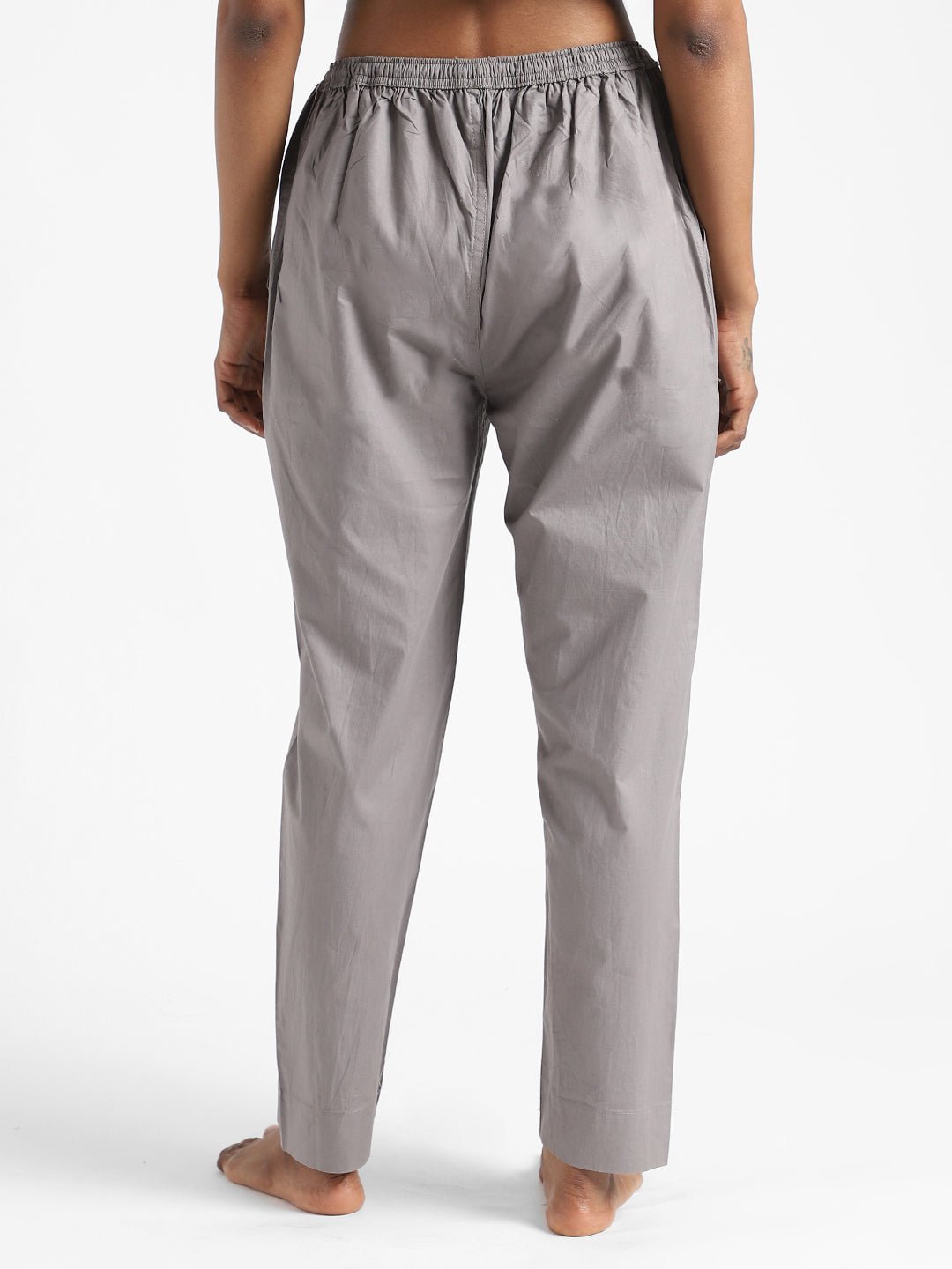 Iron Grey Women's Organic Cotton & Natural Dyed Slim Fit Pants