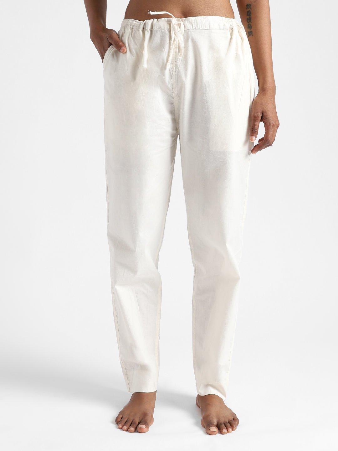 Raw White Women's Organic Cotton & Natural Dyed Slim Fit Pants