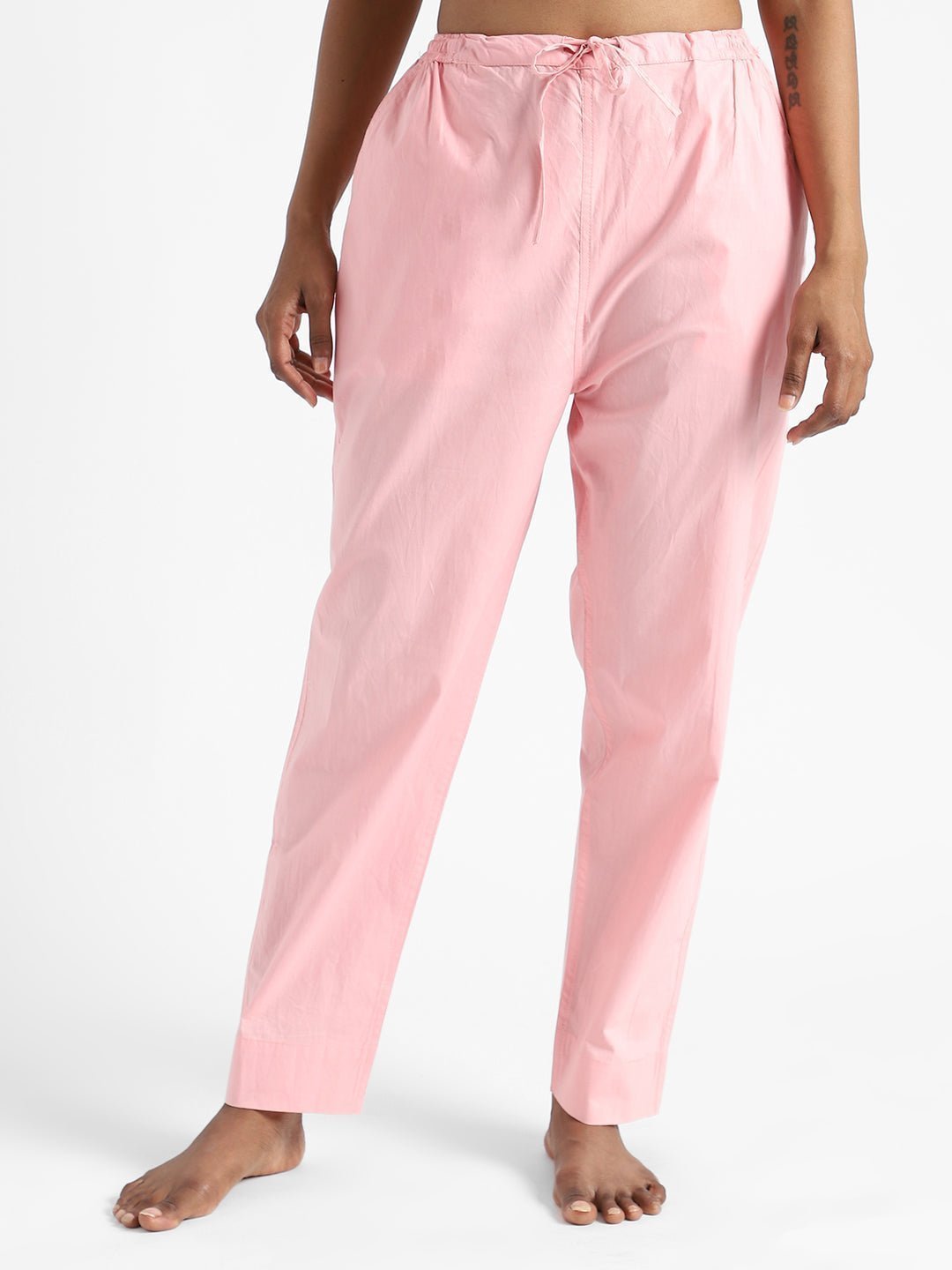 Rose Pink Women's Organic Cotton & Natural Dyed Slim Fit Pants