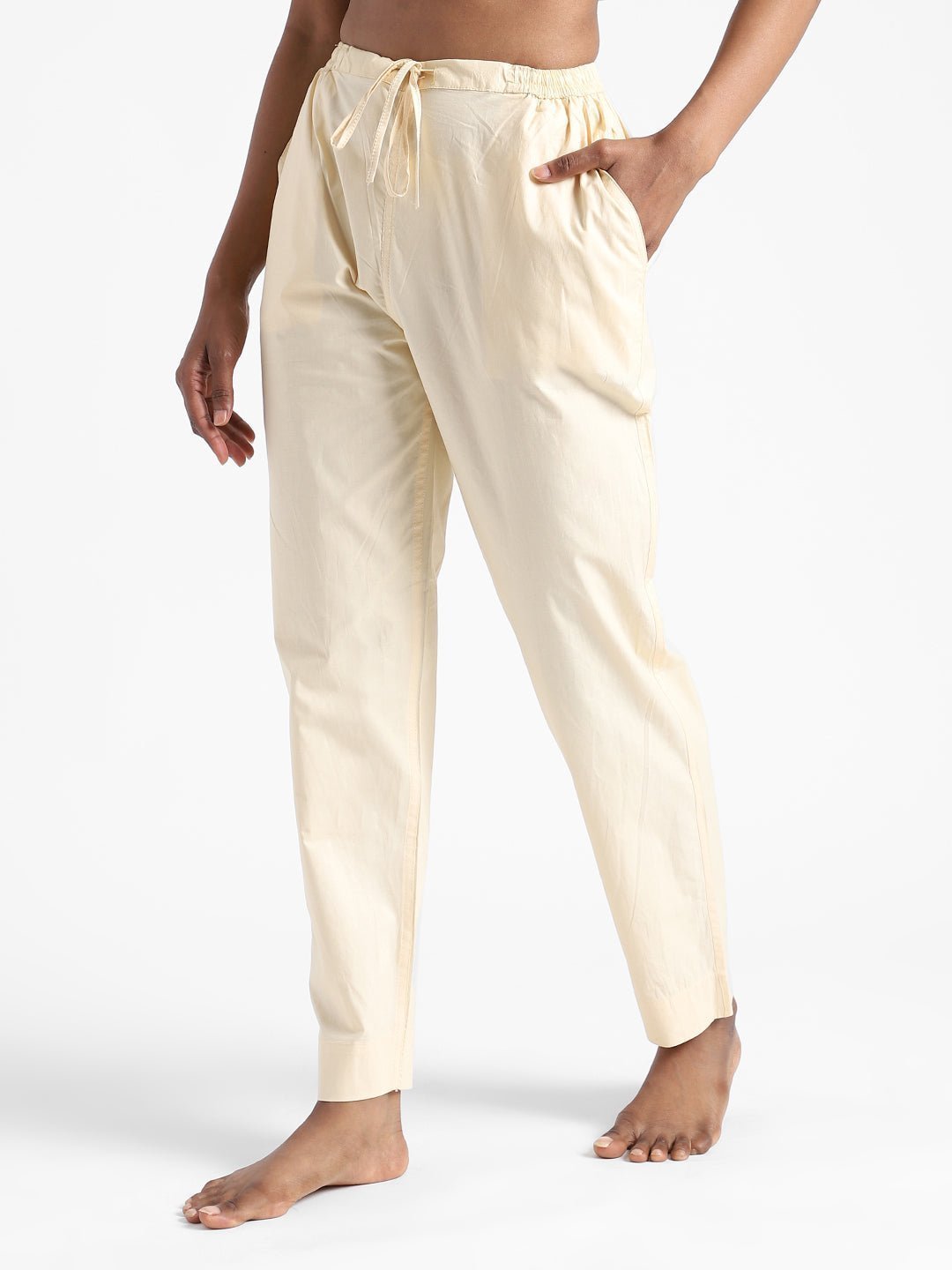 Rust Cream Women's Organic Cotton & Natural Dyed Slim Fit Pants