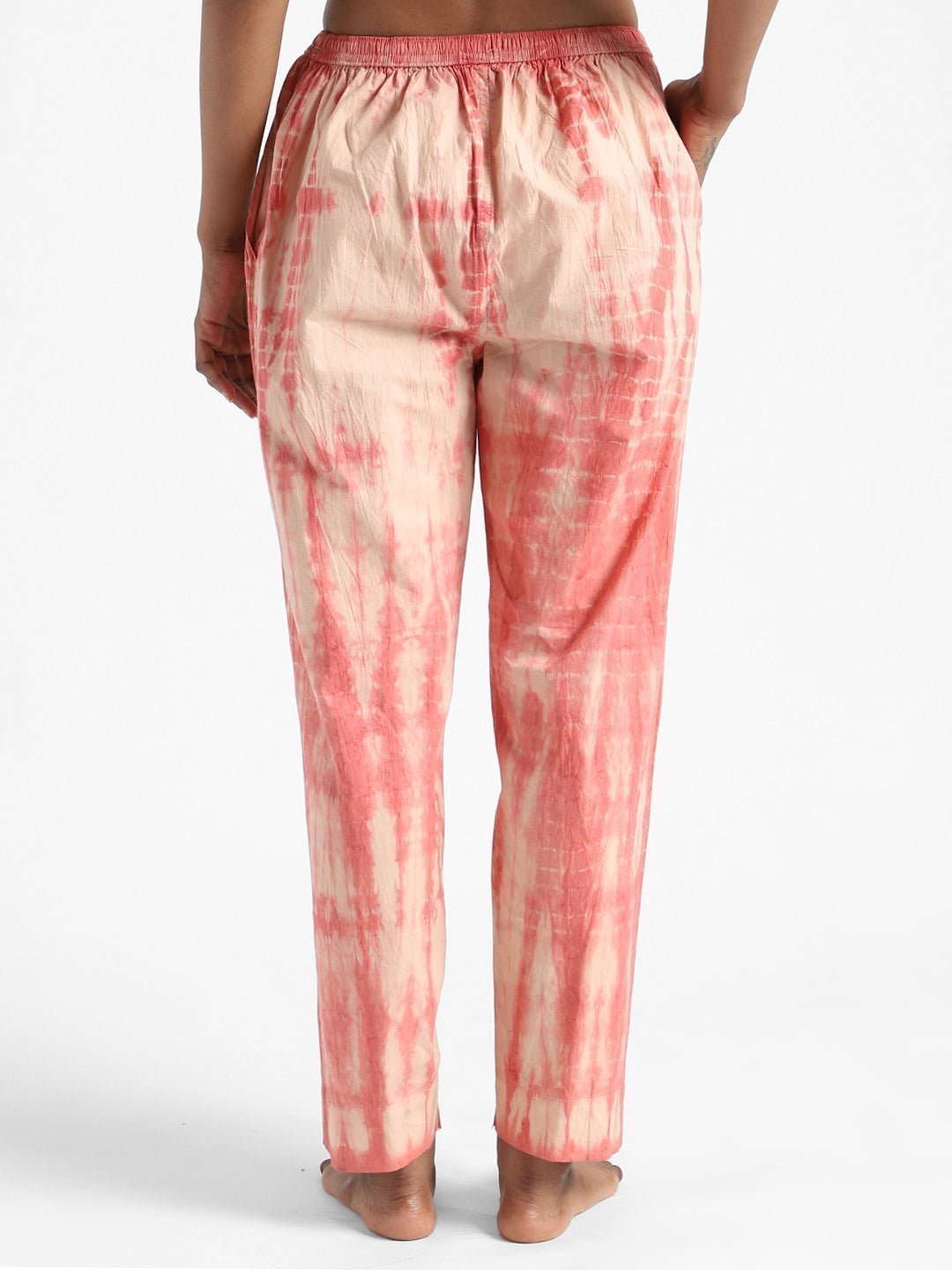 Sun Orange Women's Organic Cotton & Natural Dyed Slim Fit Tie & Dye Pants