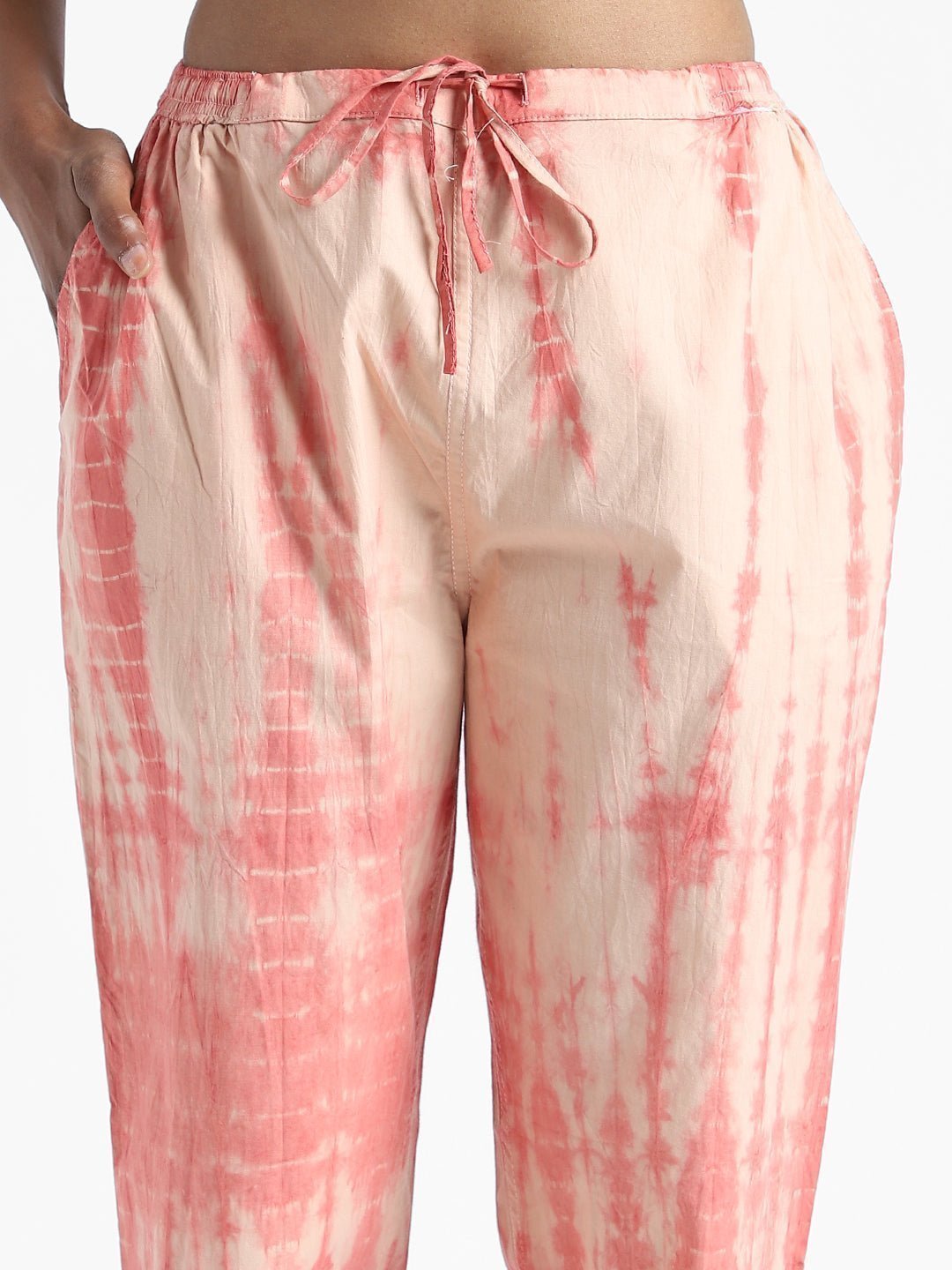 Sun Orange Women's Organic Cotton & Natural Dyed Slim Fit Tie & Dye Pants