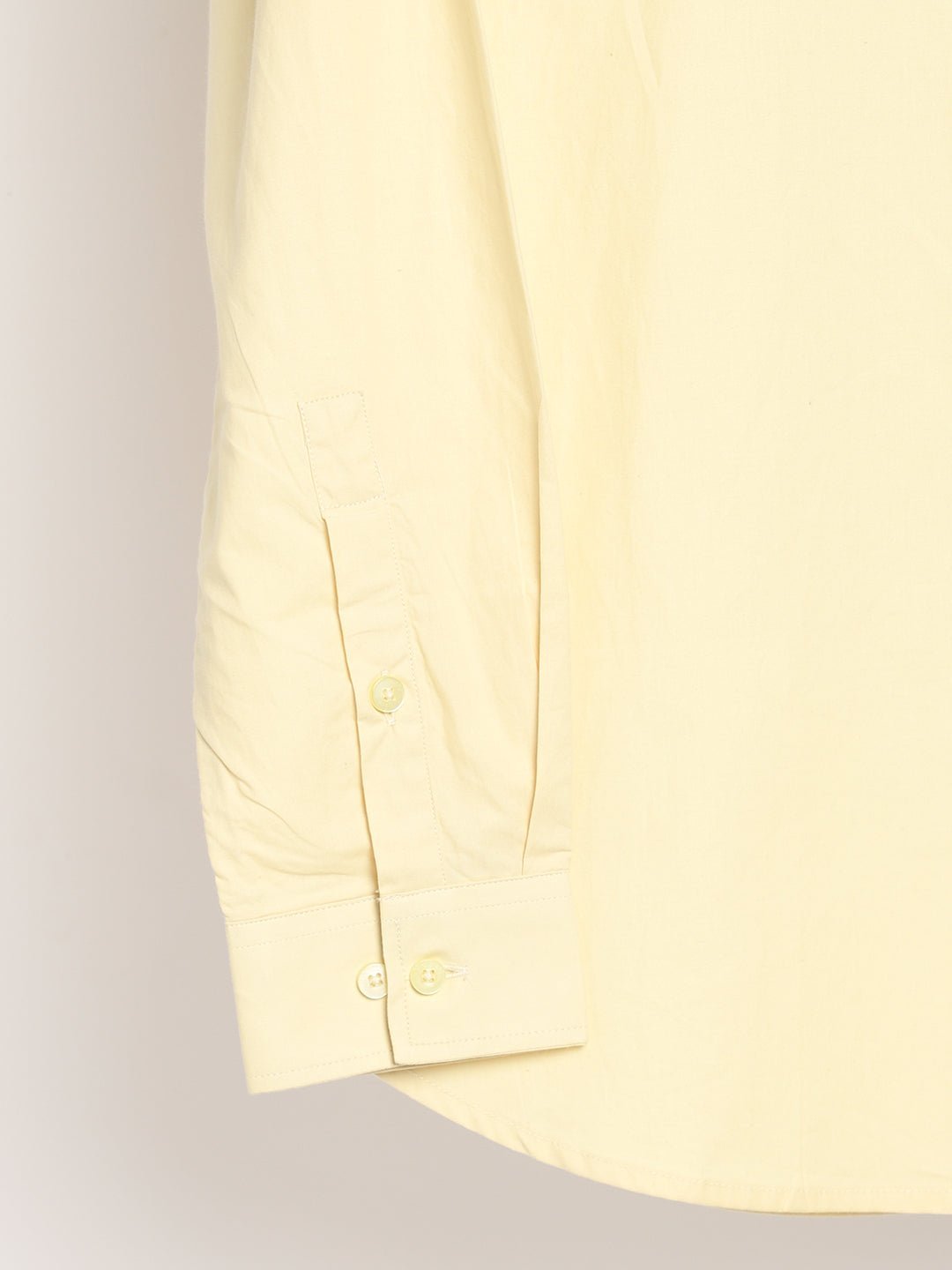 Lemon Yellow Mens Organic Cotton & Naturally Dyed Round Neck Shirt