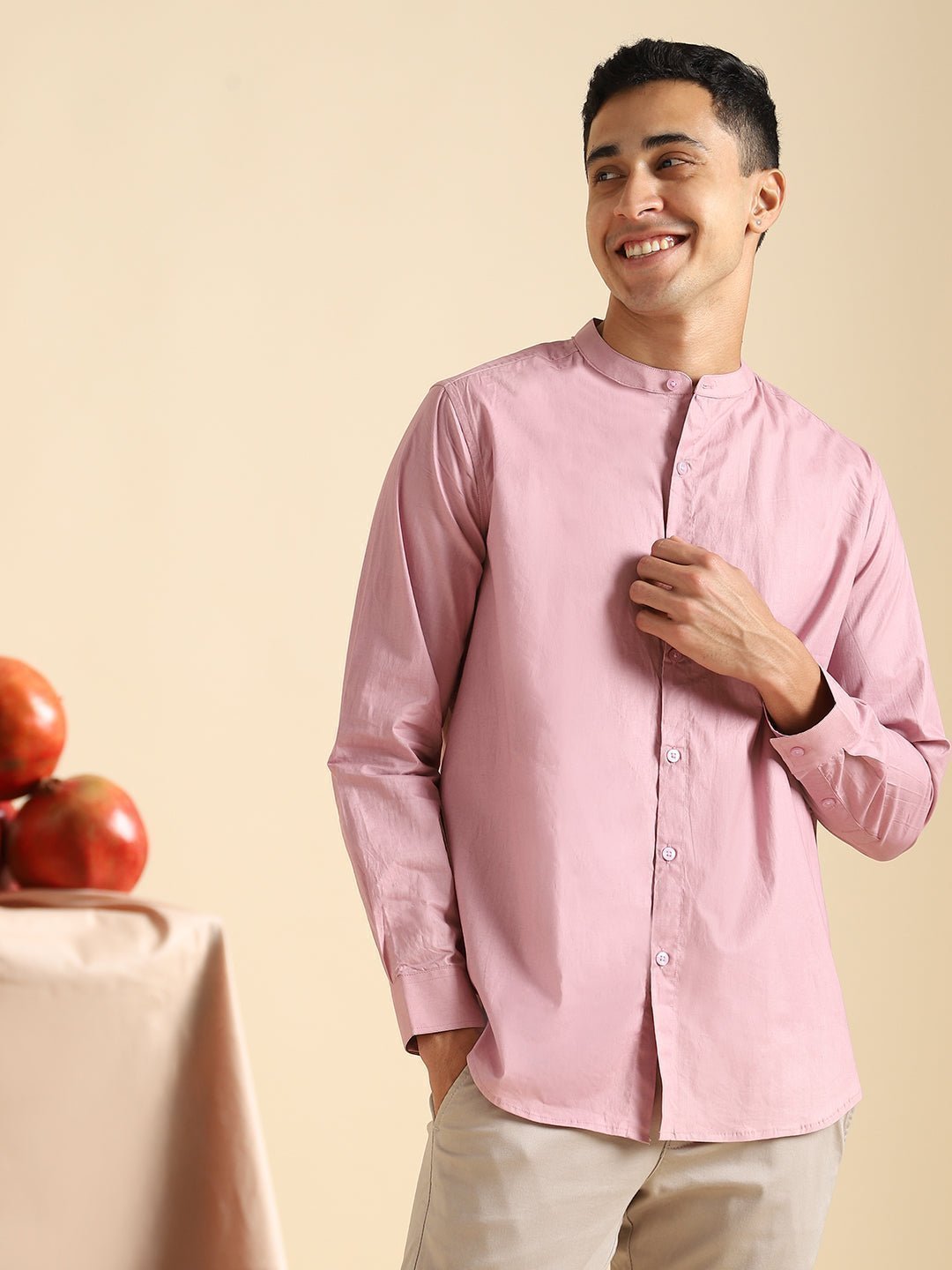 Purple Haze Mens Organic Cotton & Naturally Dyed Round Neck Shirt