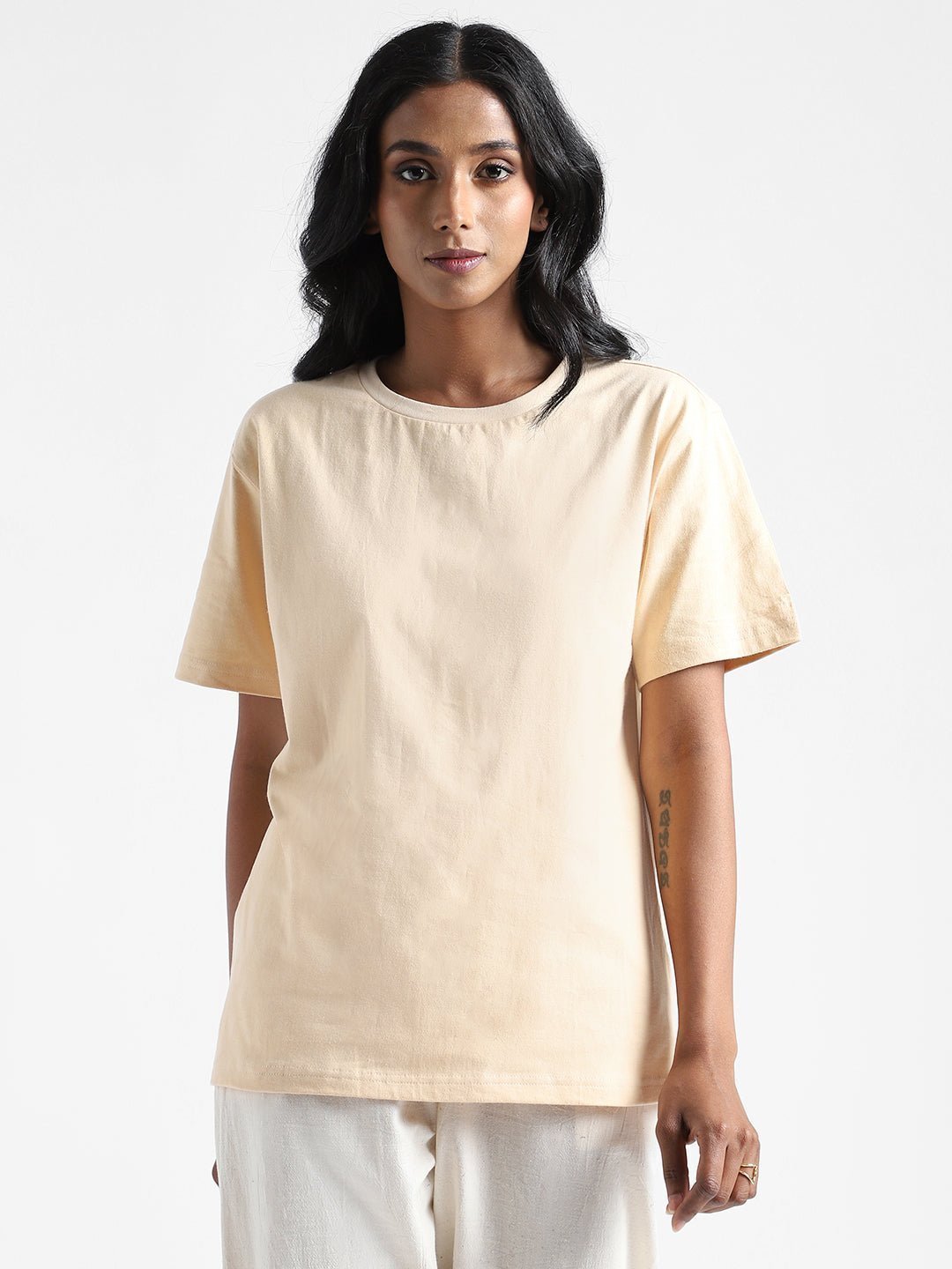 Rust Cream Organic Cotton & Naturally Dyed T-shirt