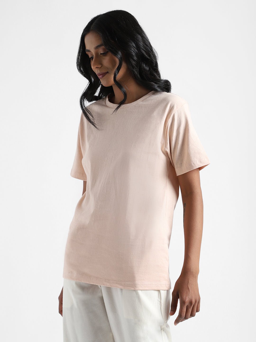 Baby Pink Organic Cotton & Naturally Fiber Dyed T-shirt