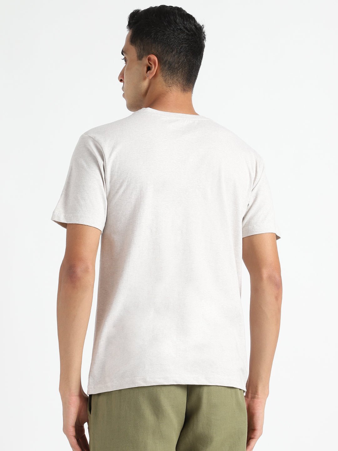 Grey Melange Organic Cotton & Naturally Fiber Dyed T-shirt