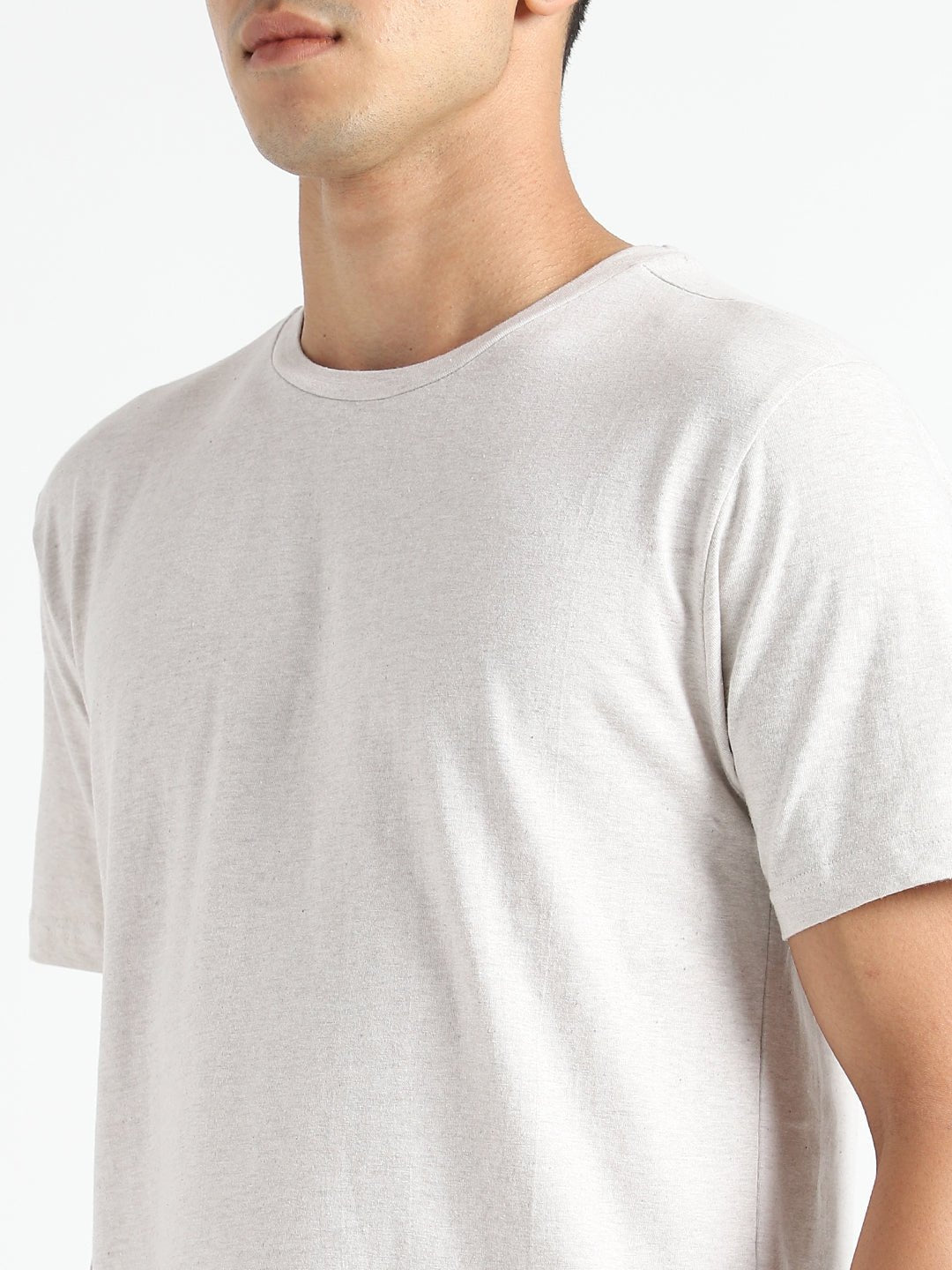 Grey Melange Organic Cotton & Naturally Fiber Dyed T-shirt