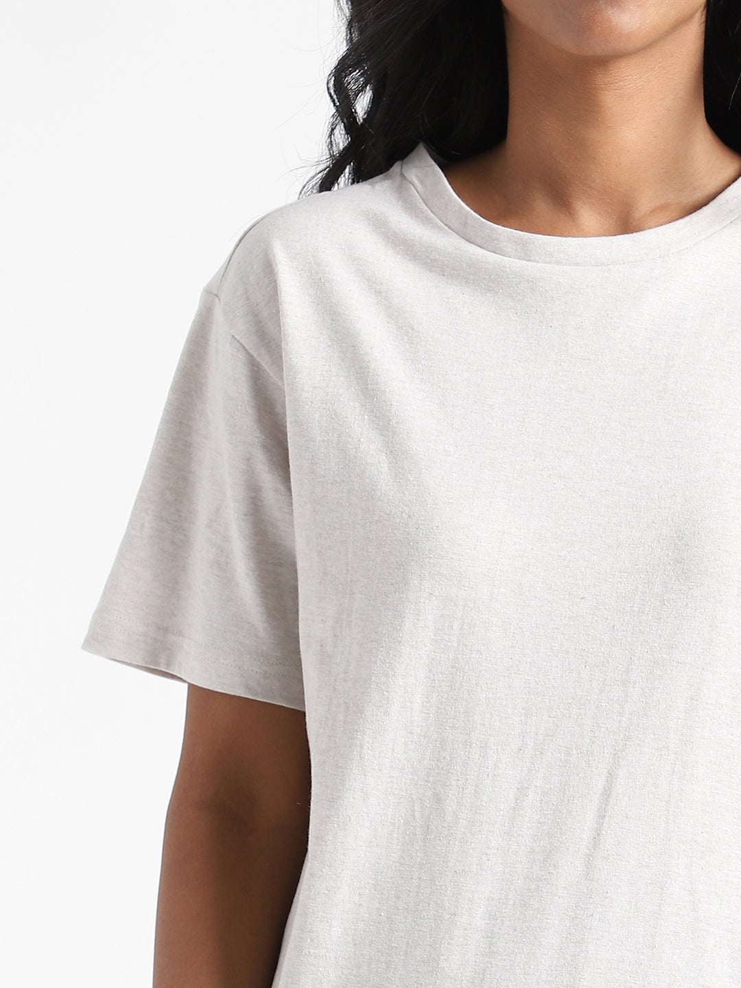 Grey Melange Organic Cotton & Naturally Fiber Dyed T-shirt