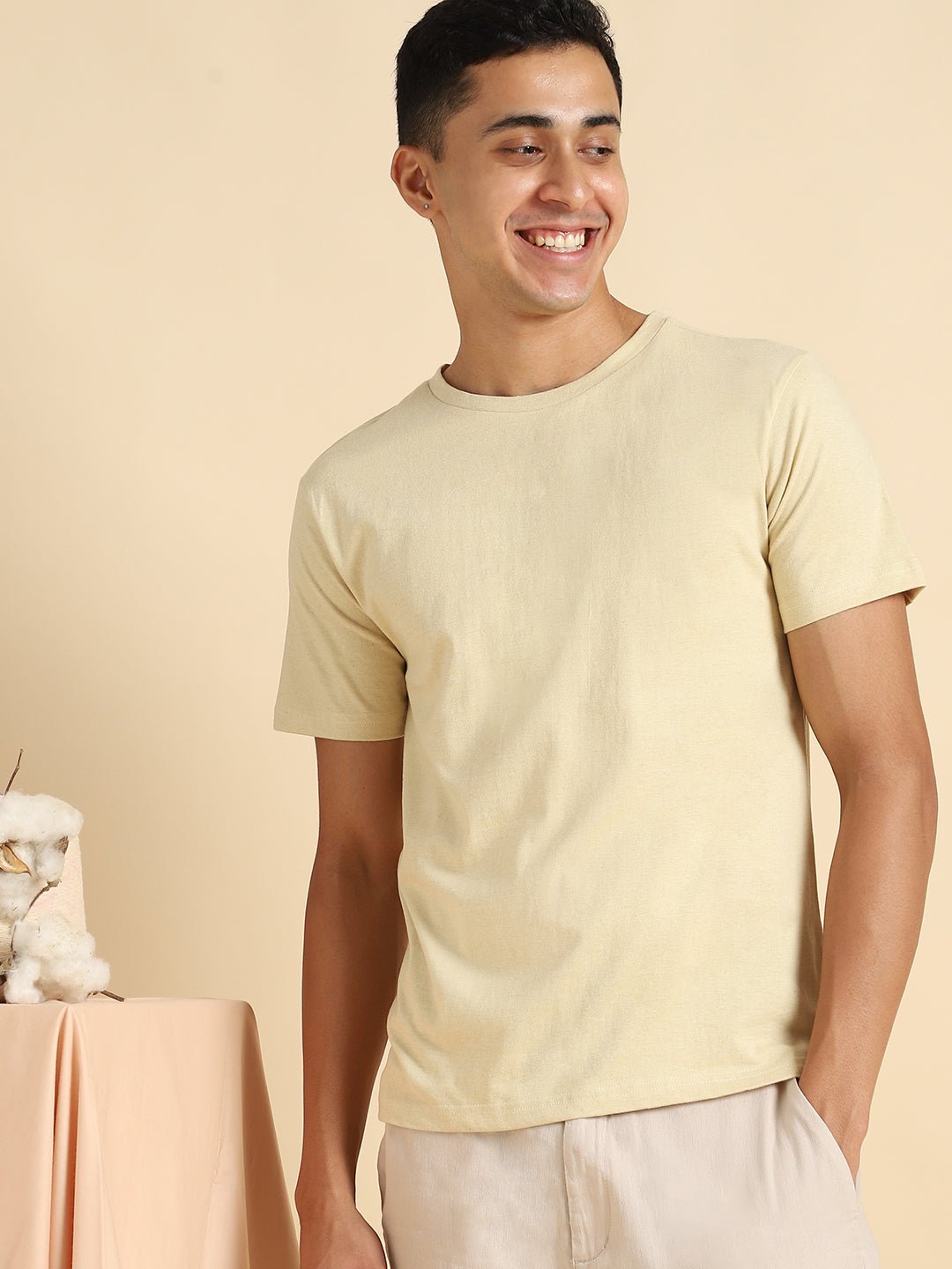 Lemon Yellow Organic Cotton & Naturally Fiber Dyed T-shirt